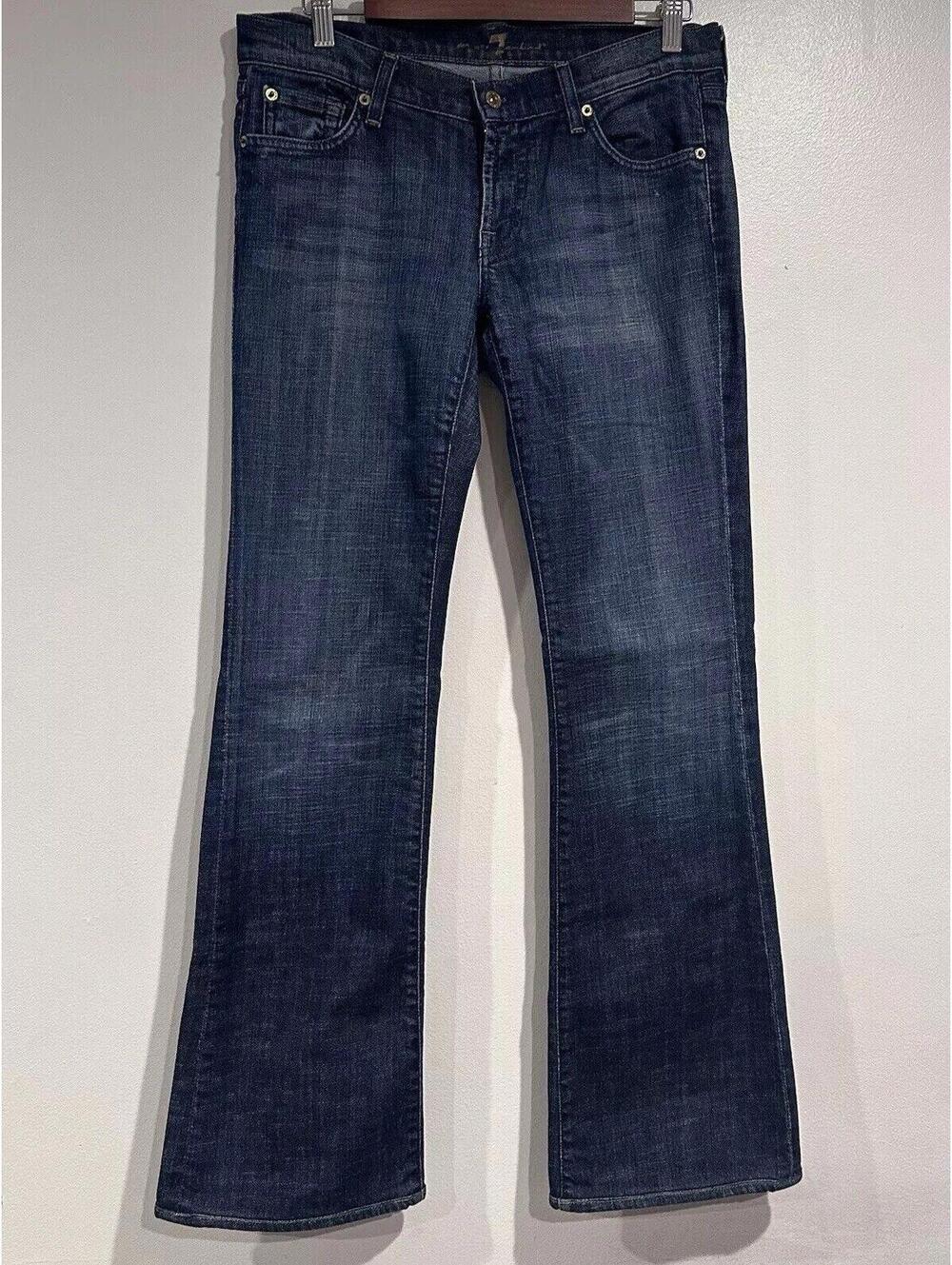 7 For All Mankind A Pocket Med Wash Jeans Cut 708384 Tag Sz 29 x 31” Inseam